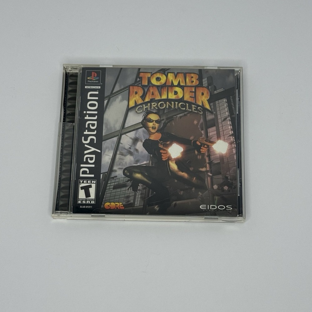 Tomb Raider: Chronicles (Sony PlayStation 1, 2000) PS1 CIB W/ Manual & Reg Card